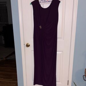 Ronni Nicole Deep Purple Maxi Dress